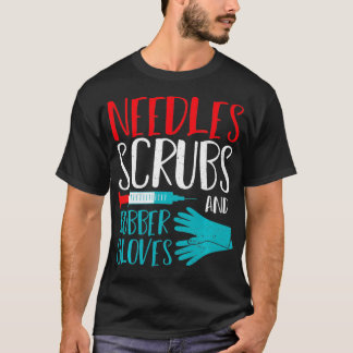 Nål Nålar-snav och gummihandskar Doktor SA T Shirt