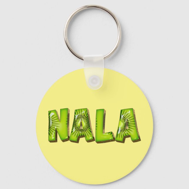Nala Name Kiwi Design Schlüsselanhänger Nyckelring (Framsida)
