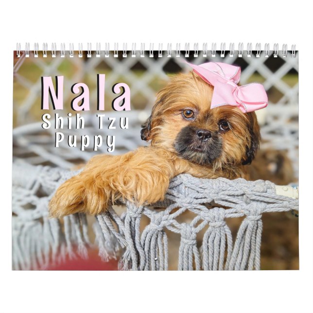 Nala Shih Tzu Sötaste Valpen Kalender (Omslag)