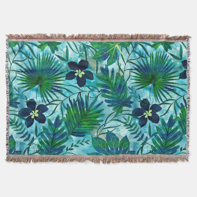 Nalani Hawaiian Tropical Garden Teal Filt (Framsidan)