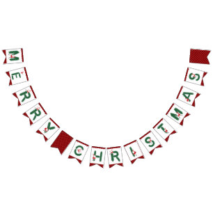 Nålar för god julSanta gräs - Buntingflaggor Vimplar