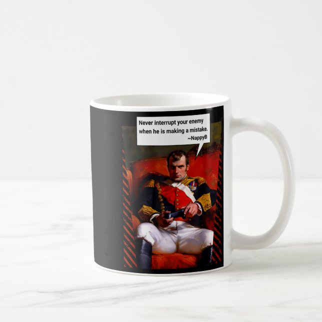 Naleon Bonaparte Gamer Quote - Funny History  Kaffemugg (Höger)