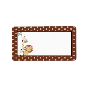 Nali Jungle Mailing Address Label Adressetikett