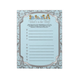 Nallar för blå och Silver-mask - spel Anteckningsblock