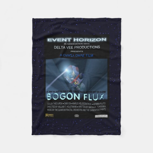 Nallar i rymden fleecefilt (Framsidan)