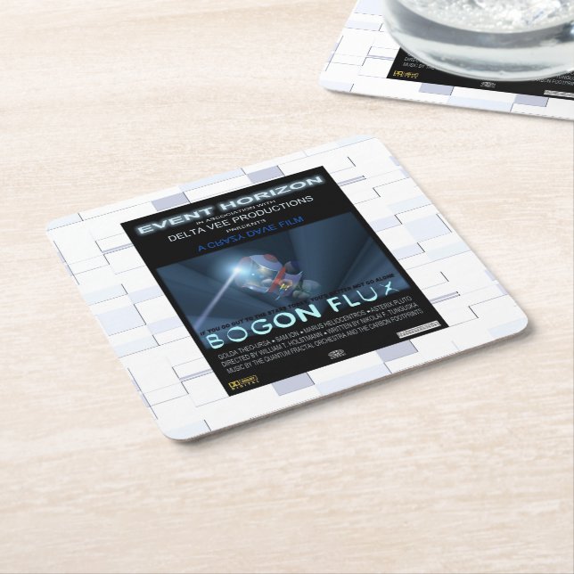 Nallar i rymden underlägg papper kvadrat (Vinklad)