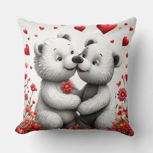 Nallar med kärlek kudde (Framsida)