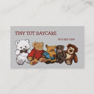 Nallar mjukisdjurDAYCAREVISITKORT Visitkort