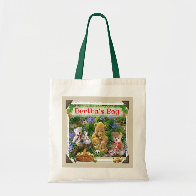 NALLAR PICNIC CUSTOMIZED TOTE BAG TYGKASSE (Framsidan)