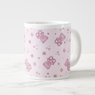 Nallarnas bakgrundsRosa Jumbo Mugg