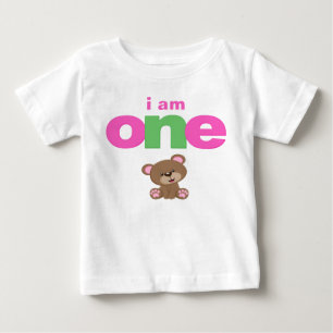 Nalle 1:a födelsedag T-shirt Småbarn Baby Kid