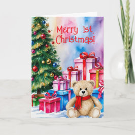 NALLE 1ST. CHRISTMAS-KORT TACK KORT