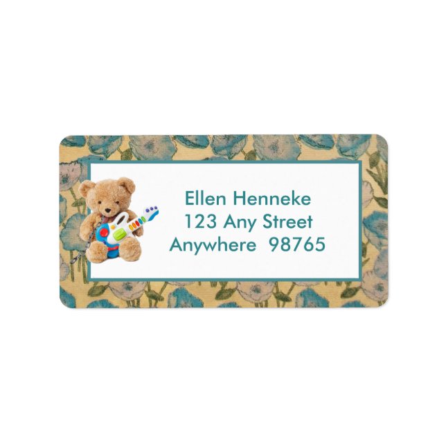 Nalle Adressetikett (Framsidan)