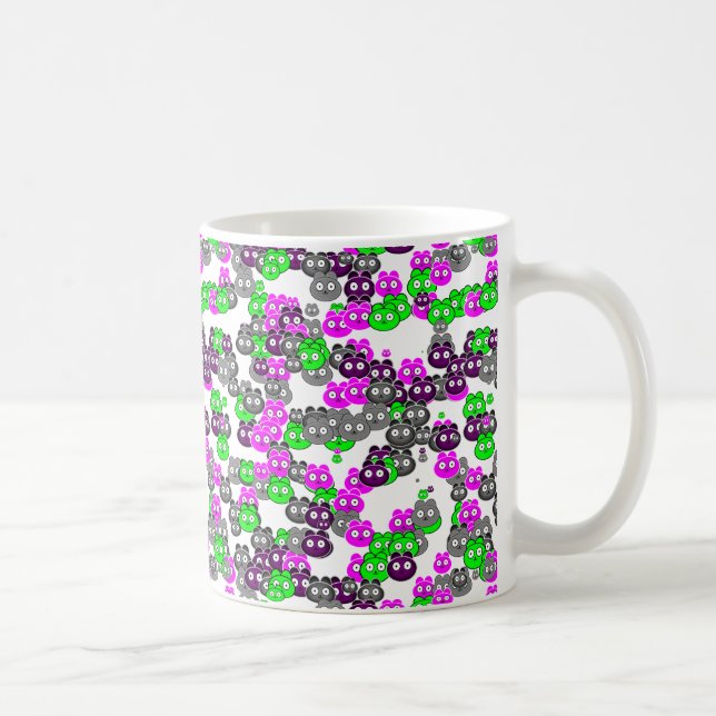 Nalle ansikte på kaffemugg (Höger)