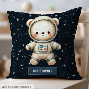 Nalle Astronaut Pillow för Pojke Kudde