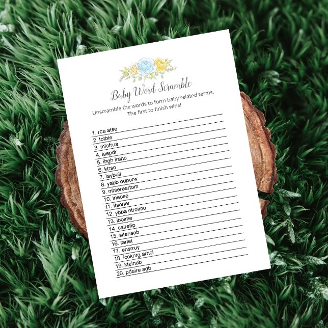 Nalle av scramble Boy-kortet i baby Ord Program (Skapare uppladdad)