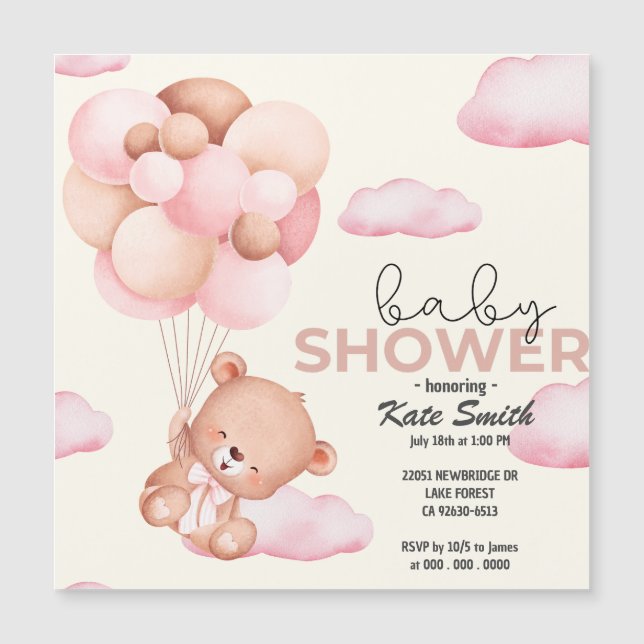 Nalle Baby Baby Shower (Framsida)