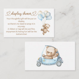 Nalle Baby Bear Baby Shower Tilläggskort