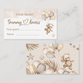 Nalle Baby Bear Baby Shower Tilläggskort