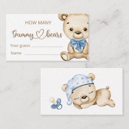 Nalle Baby Bear Baby Shower Tilläggskort