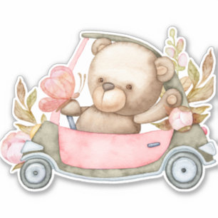Nalle Baby Bear Cute Animal Sticker Klistermärken