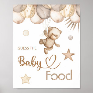Nalle Baby Bear "Gissa Baby maten" Poster