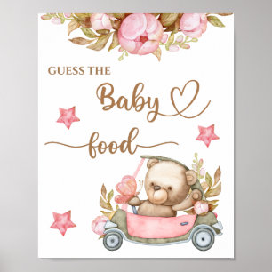 Nalle Baby Bear "Gissa Baby maten" Poster