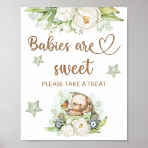 Nalle baby björn Spädbarn är söt att ta emot Poster