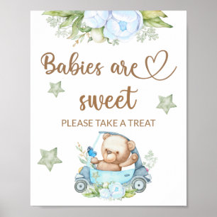 Nalle baby björn Spädbarn är söt att ta emot Poster