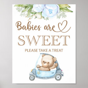 Nalle baby björn Spädbarn är söt att ta emot Poster