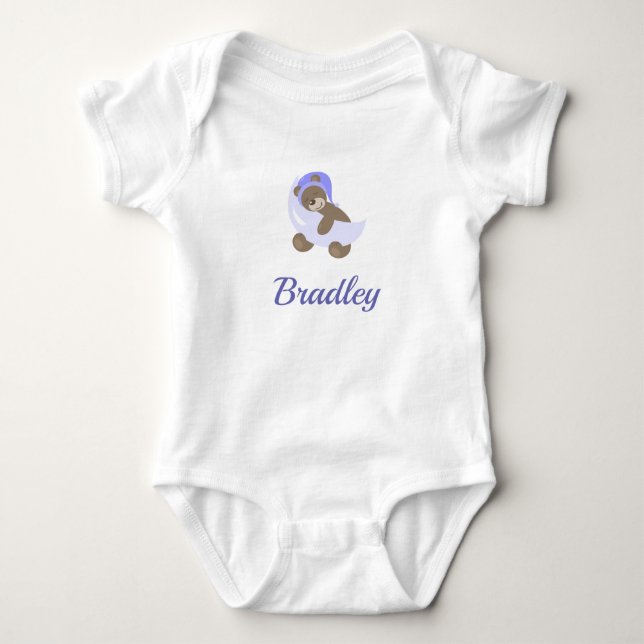 Nalle Baby Jersey Bodykostym T Shirt (Framsida)