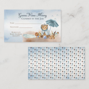 Nalle Baby Shower anger hur många kaniner som finn Tilläggskort
