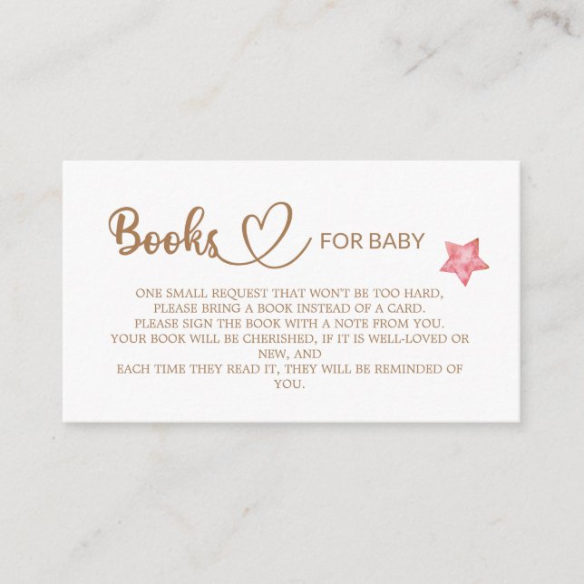 Nalle Baby Shower Bokar för baby Tilläggskort (Framsida)