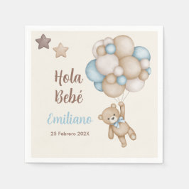 Nalle Baby Shower Boy Spain Pappersservett