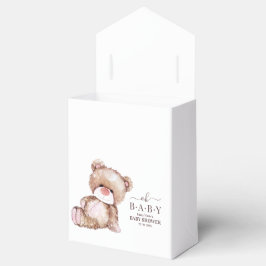 Nalle Baby Shower, Girl Rosa Bear Baby Shower Presentaskar
