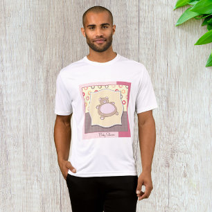 Nalle Baby Shower med Retro Circles T Shirt