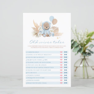 Nalle Baby Shower Old Wives Tale Game