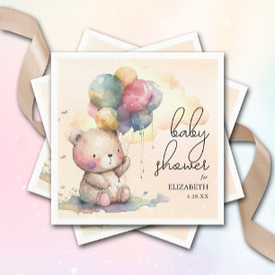 Nalle Baby Shower Pappersservett