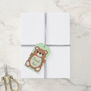 Nalle Baby Shower Presentetikett