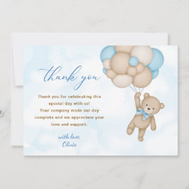 Nalle Baby Shower Tack Kort