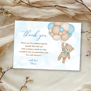 Nalle Baby Shower Tack Kort