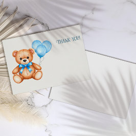 Nalle Baby Shower Tack Kort