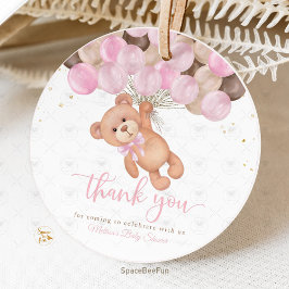 Nalle Baby Shower Vi kan knappt vänta Gåvor Etiketter