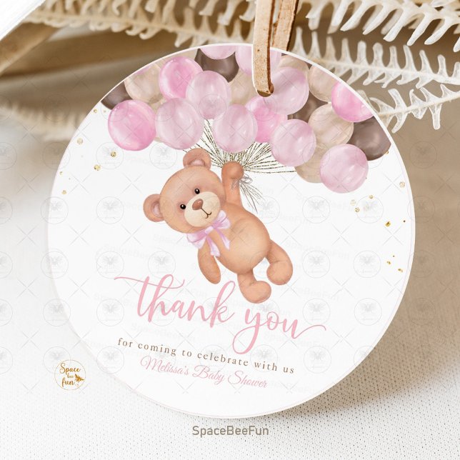 Nalle Baby Shower Vi kan knappt vänta Gåvor Etiketter (Teddy Bear Baby Shower Favor Tags, We Can Barely Wait Tags, Baby Shower Favor Tags, Teddy Bear Party)