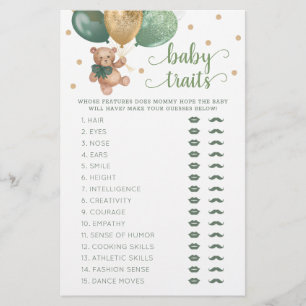 Nalle Baby Traits Spame Baby Shower
