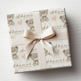 Nalle BABY VISAR könsneutrala Presentpapper