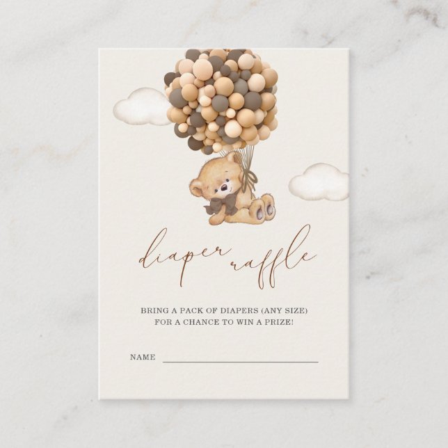 Nalle Babykläder - bläddringshölje för hårkåpa Tilläggskort (Framsida)