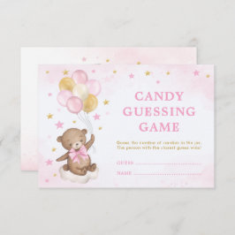 Nalle Balloations Candy Guessing Game Card Tilläggskort