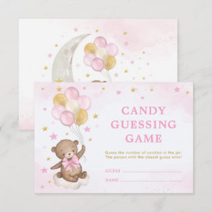 Nalle Balloations Candy Guessing Game Card Tilläggskort