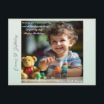 Nalle Ballods Kids Photo Birthday Helg Vykort<br><div class="desc">Cute Nalle Balloons Kids Photo Birthday Tack för vykortet. Cute teckning i en nalle med färgstarka ballonger och moln på blå bakgrund. Lägg till foto,  text och namn.</div>